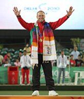 Robert Weale wins Gold at the Commonwealth Games 2010
